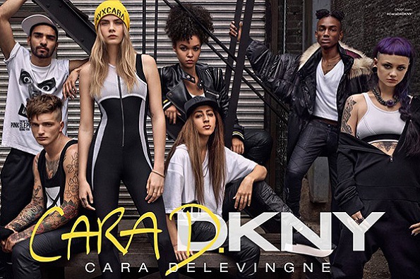 Реклама DKNY з Карою Делевінь та instagram-користувачами